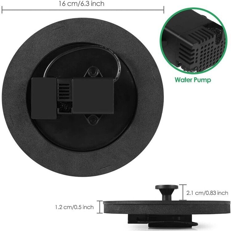 Solar Power Bird Bath Fountain Pump Upgrade 1.4W Solar Fountain with 4 Nozzle